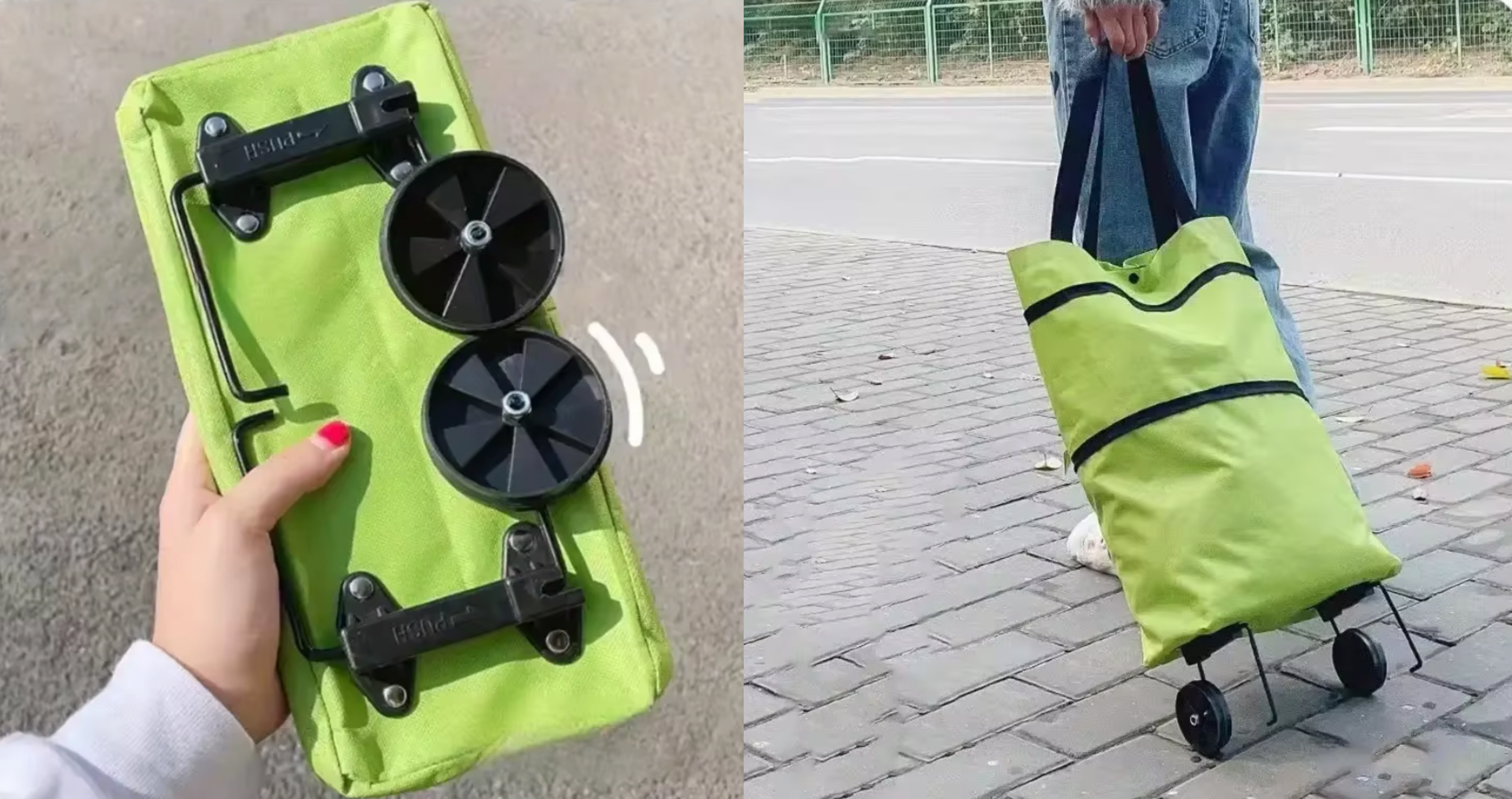 Cart folded